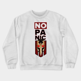 No panic > Plague Doctor steampunk gas mask Crewneck Sweatshirt